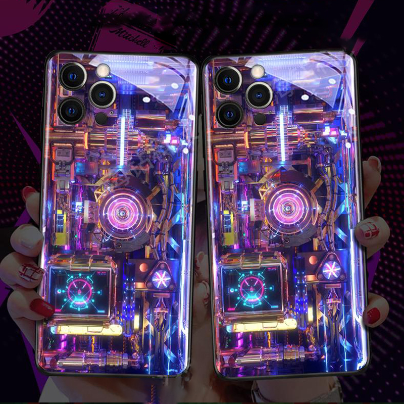 Core Electric Spiral Luminous Led Phone Case